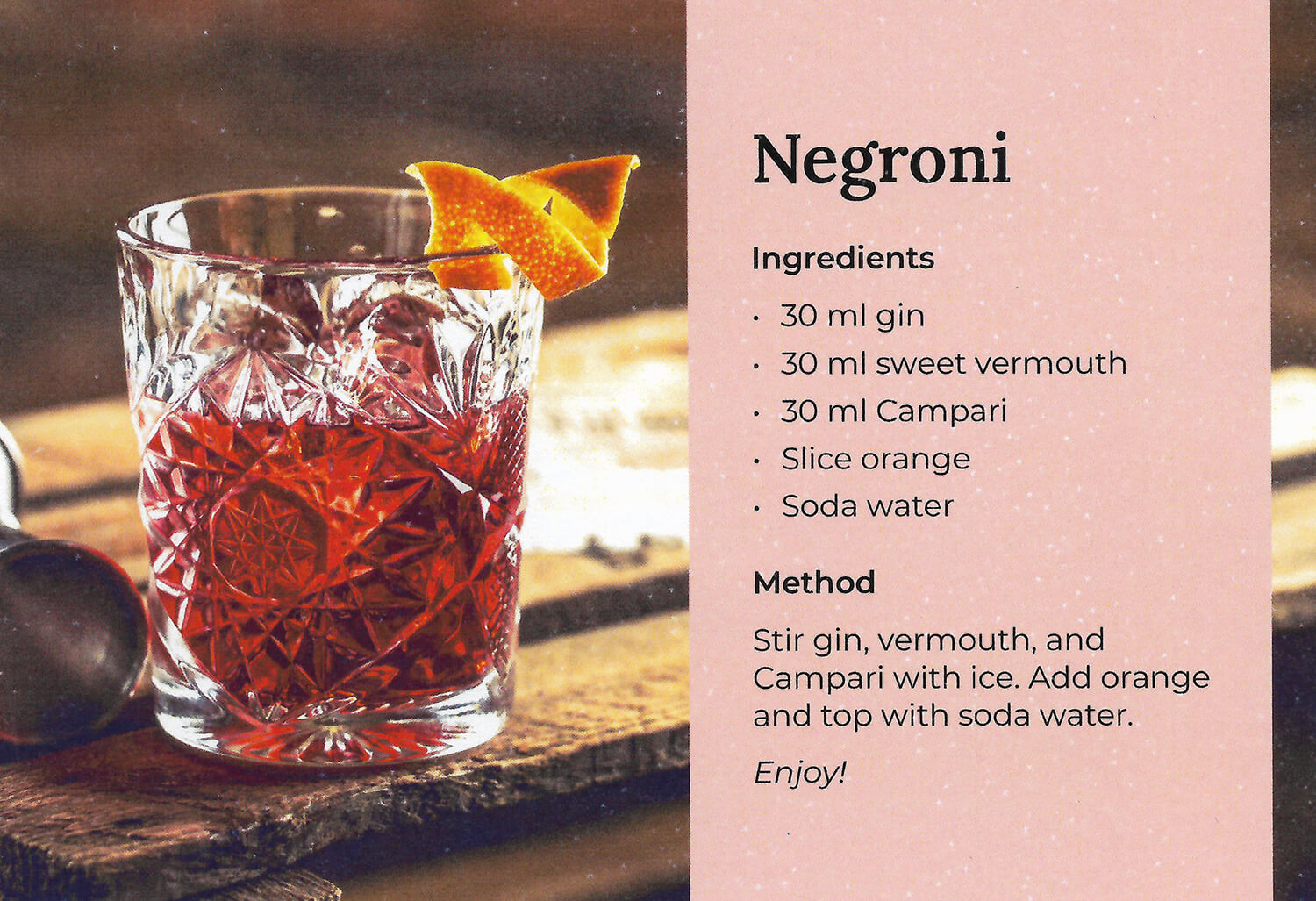 Blue Mountains Gin Company Negroni Recipe