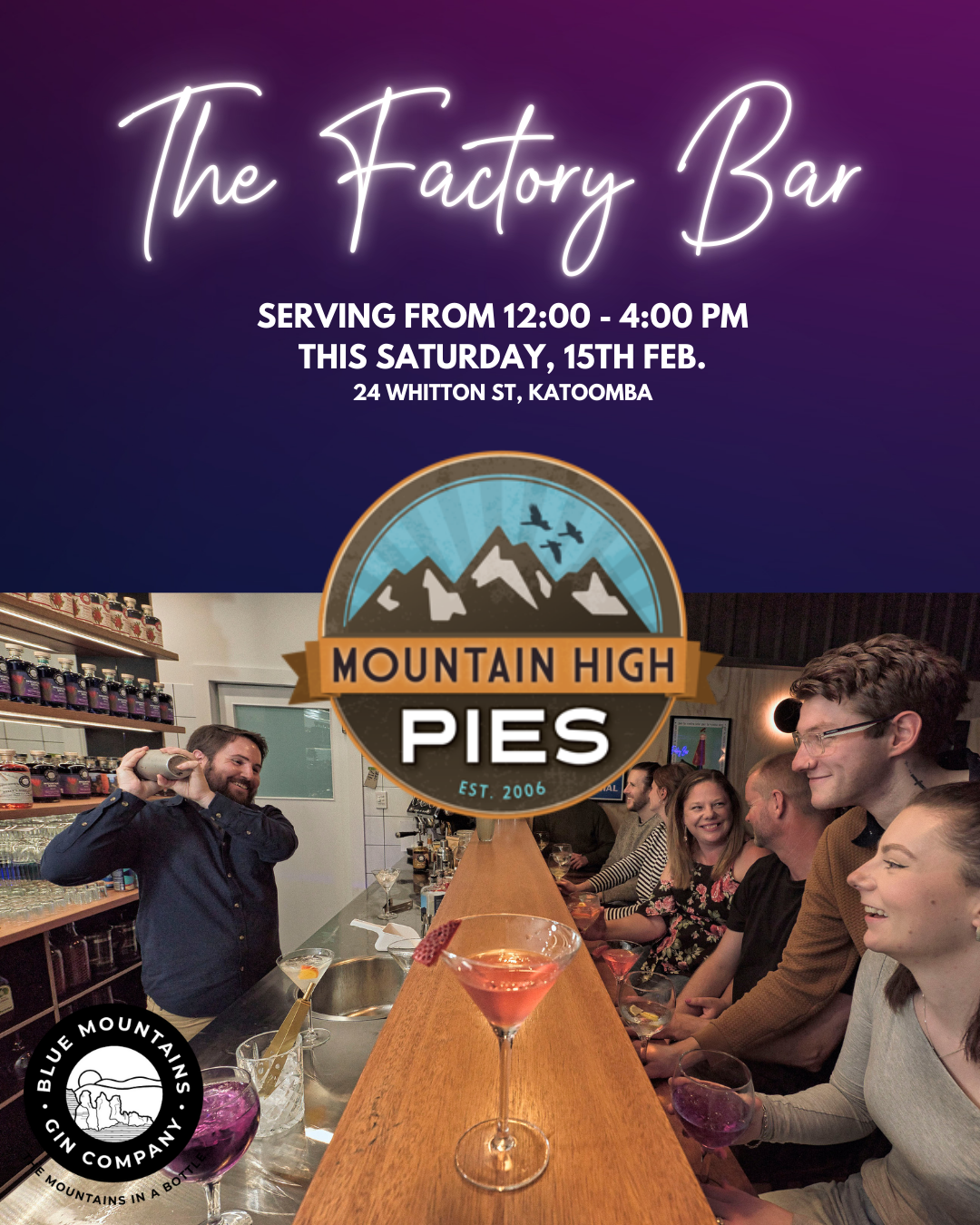 Mountain High Pies at The Factory Bar