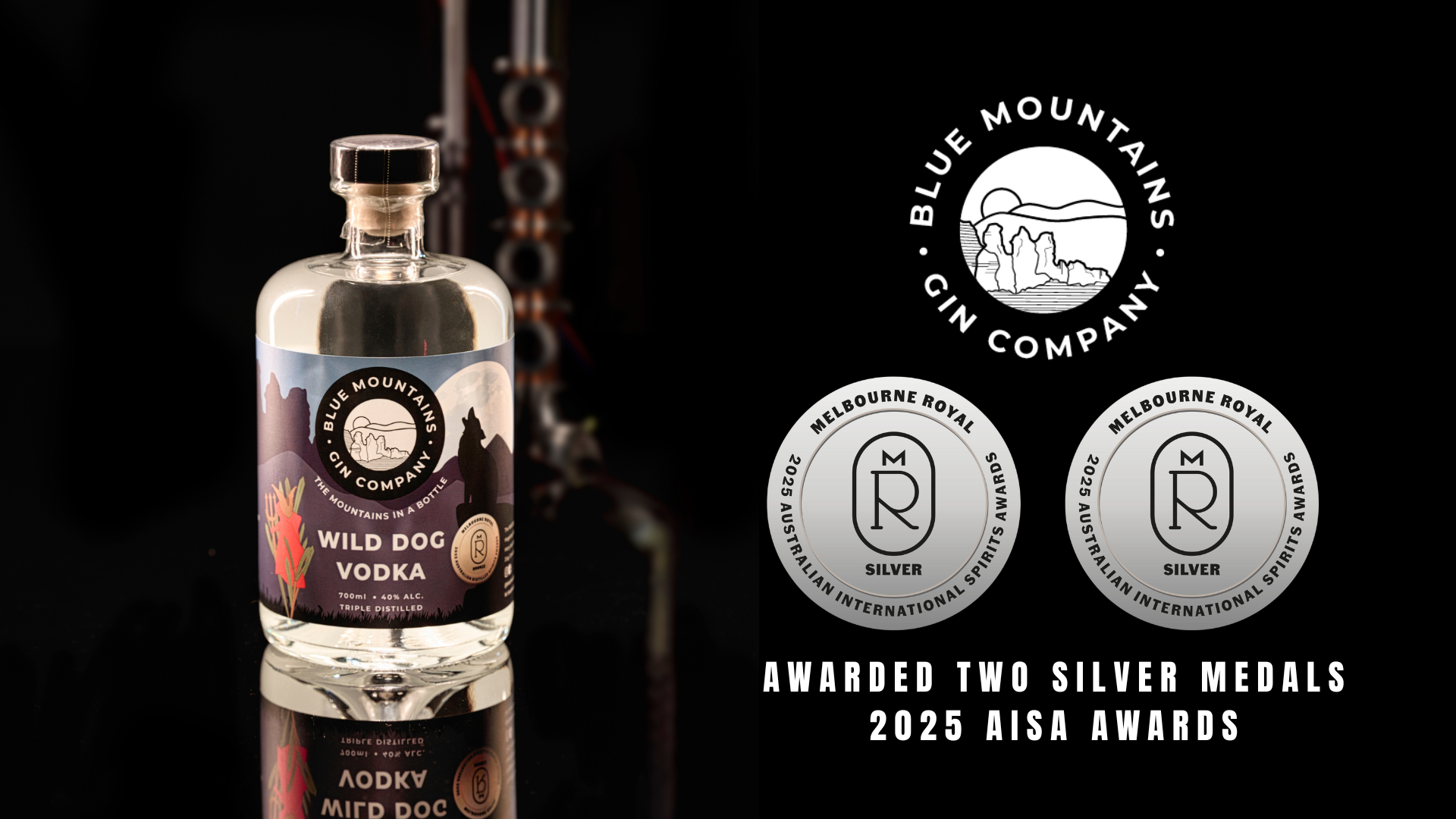 Melbourne royal Australian international spirit awards silver medals