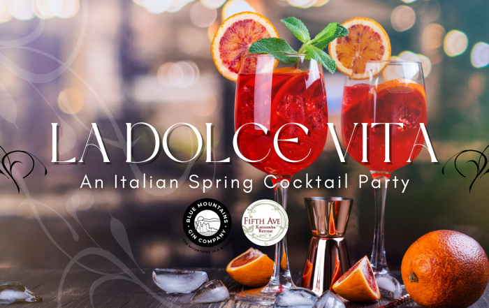Italian spring cocktail party katoomba