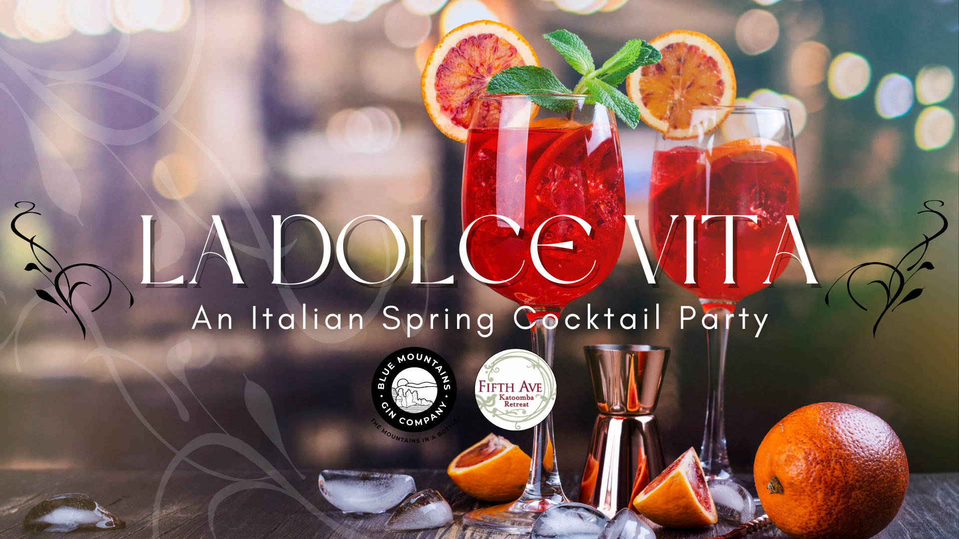 Italian spring cocktail party katoomba