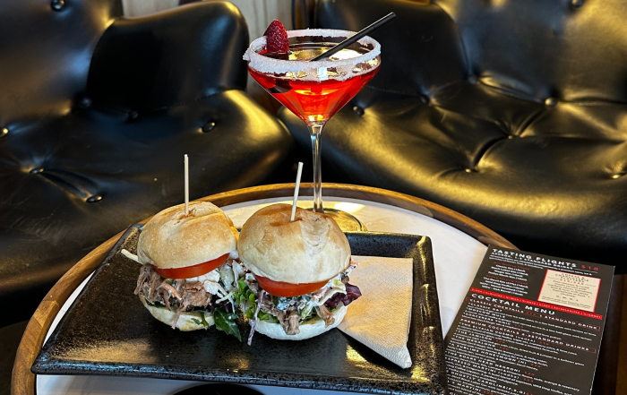 Bar food menu at The Factory Bar in Katoomba