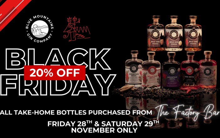 Black Friday Offer Blue Mountains Gin Company 2025
