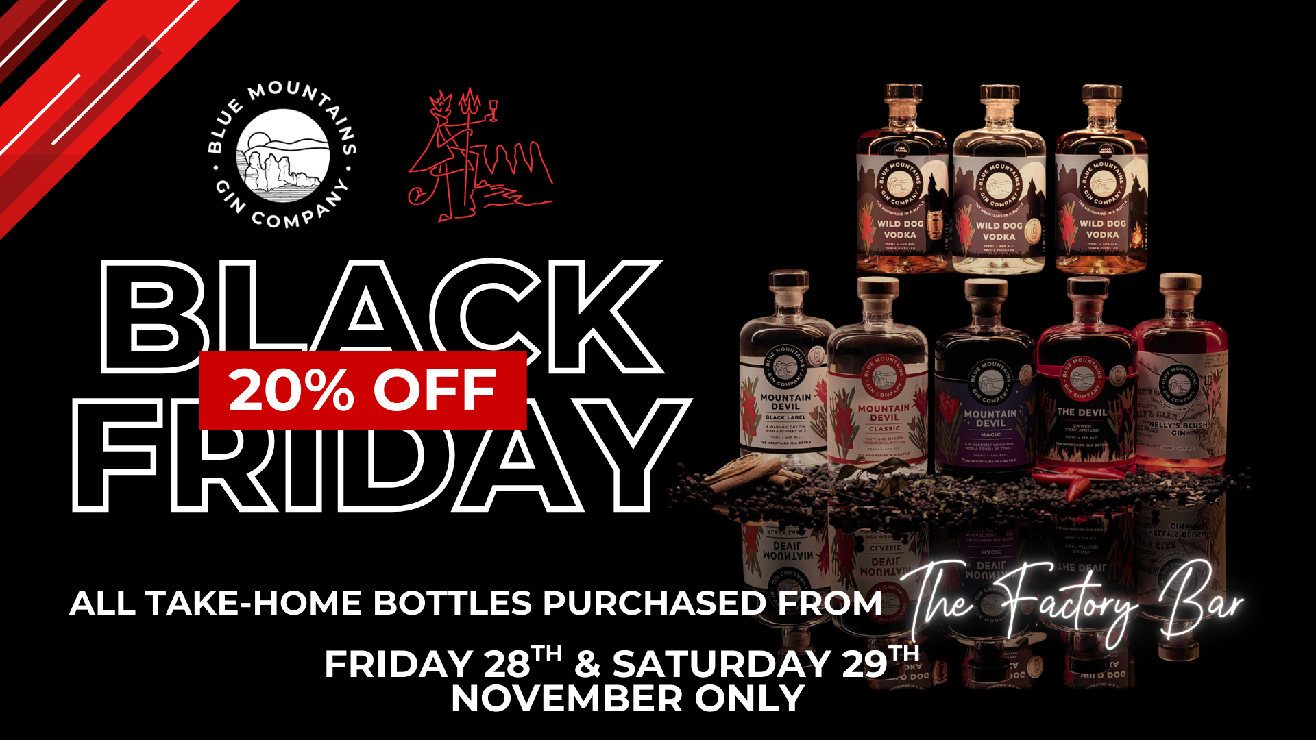 Black Friday Offer Blue Mountains Gin Company 2025