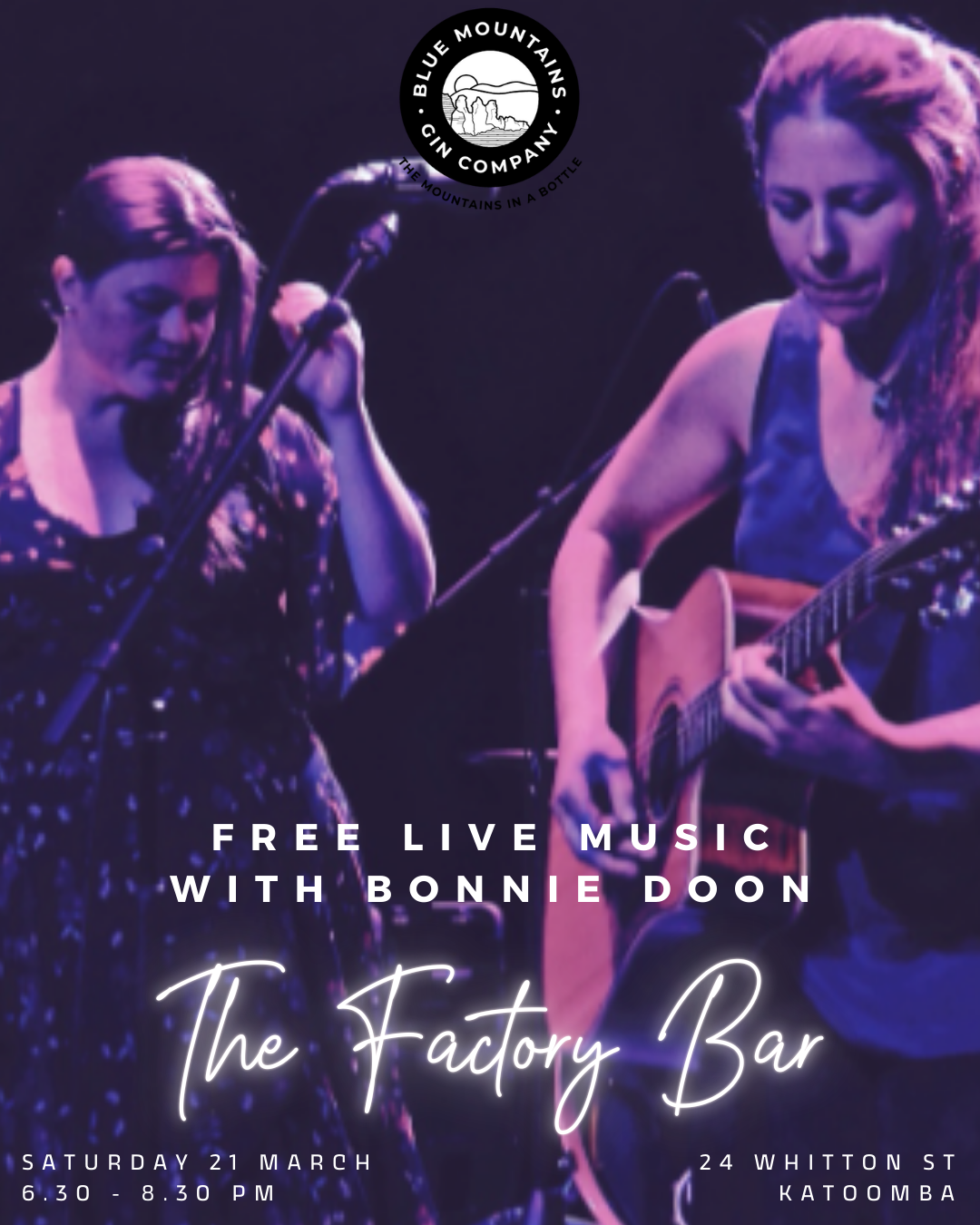 Boonie Doon The Factory Bar March 2026