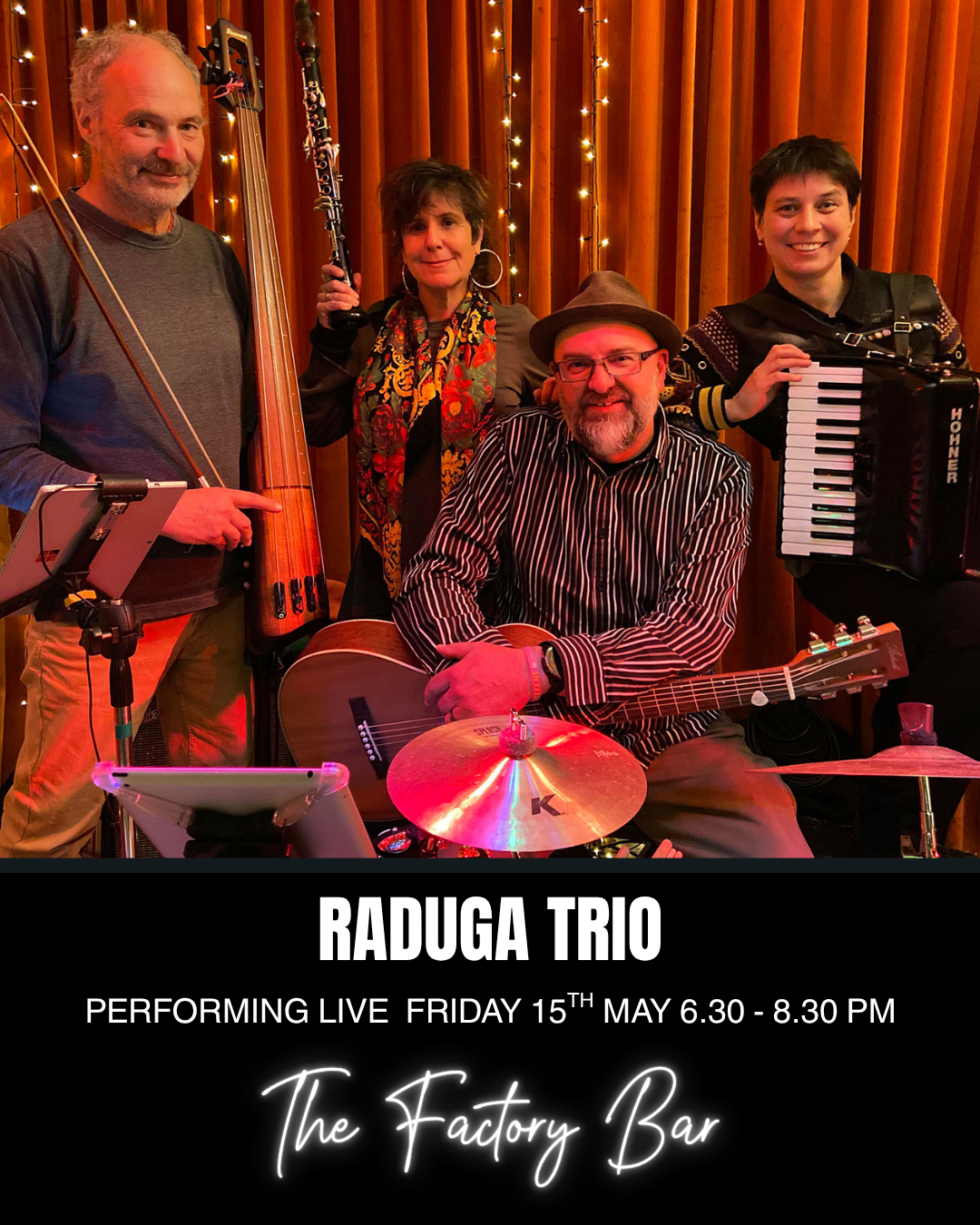 Raduga Trio Performing live at The Factory Bar