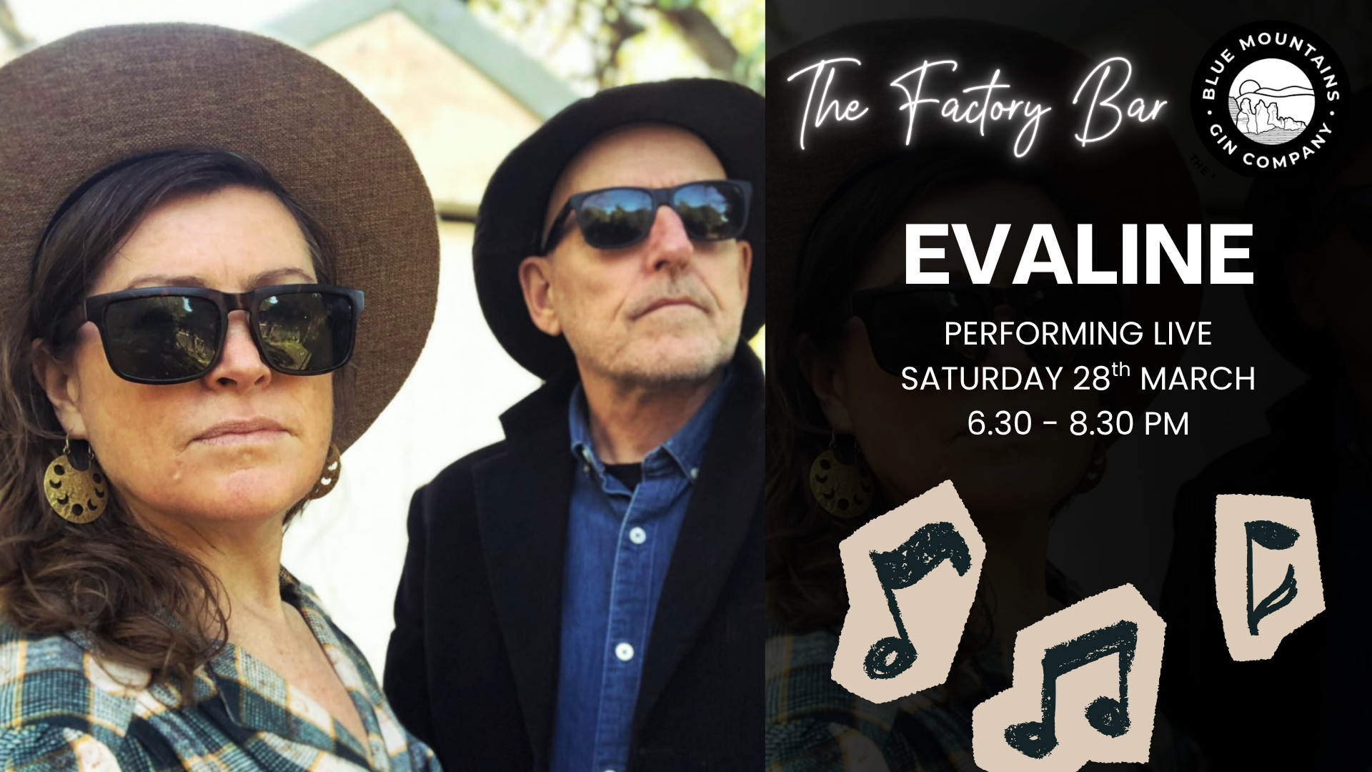 Evaline performing live at The Factory Bar