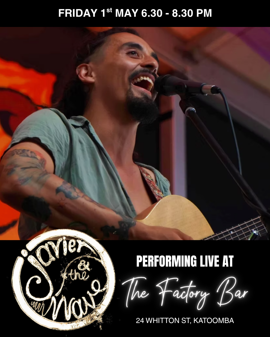 Javier & The Wave Performing at The Factory Bar