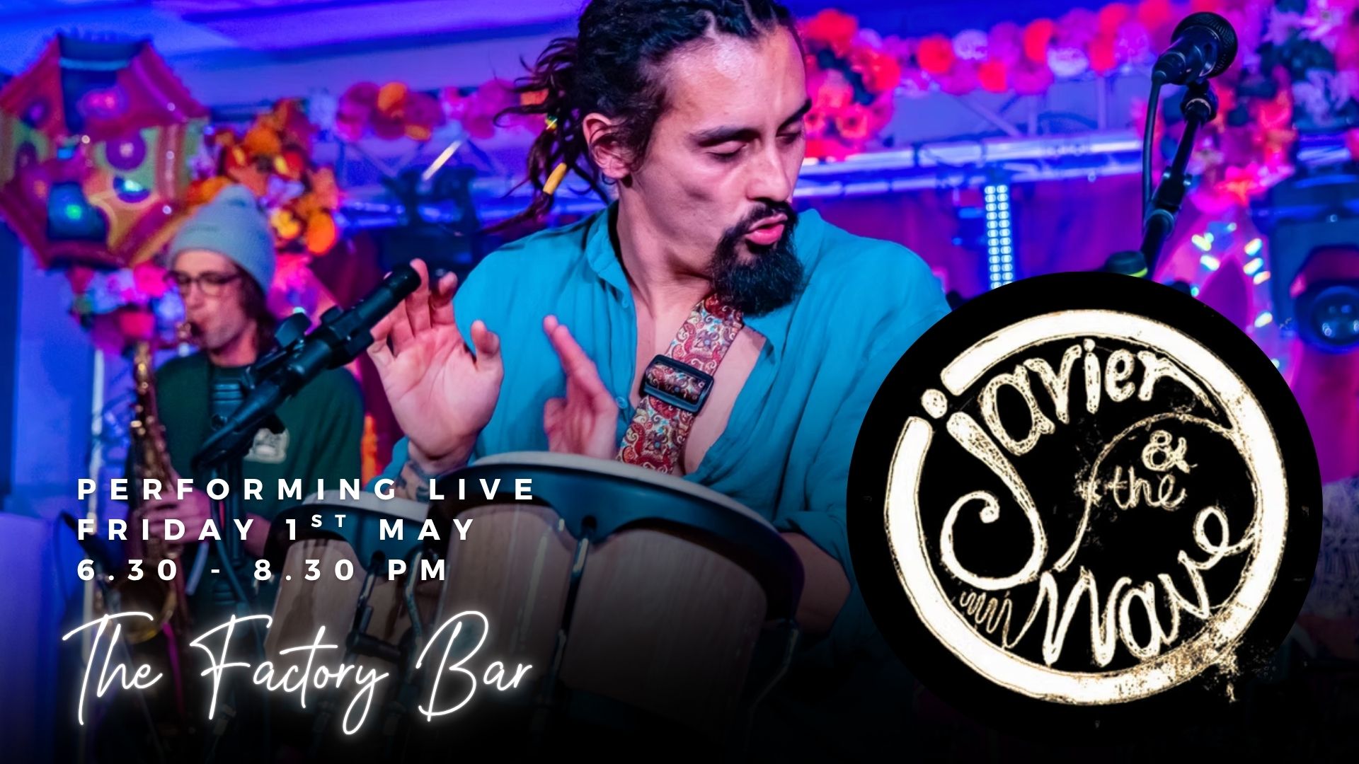 Javier and the wave at The Factory Bar