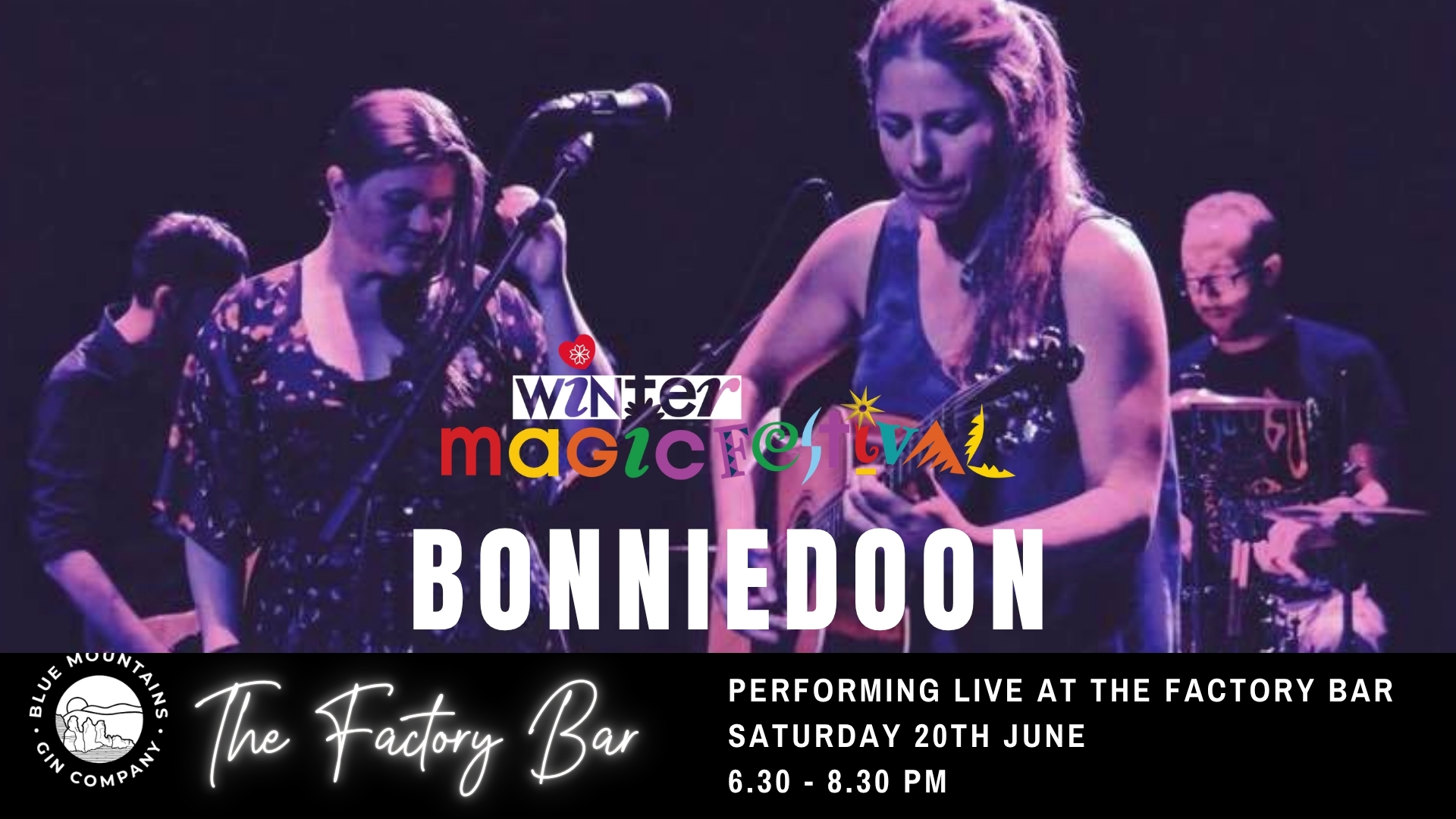 Bonniedoon performing live at The Factory Bar Katoomba